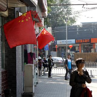Jour de fête nationale à Pékin, ce lundi 01.10.2012. [Alain Arnaud]