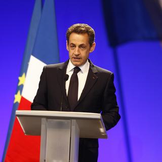 Nicolas Sarkozy est officiellement candidat à la présidentielle. [Michel Euler]
