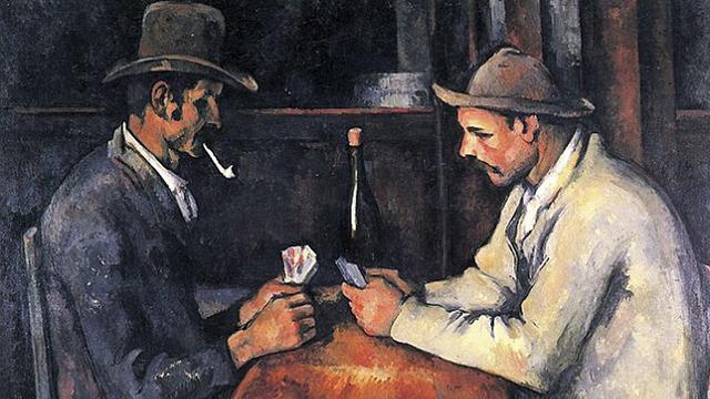 “Les Joueurs de Cartes” (1895) du Français Paul Cézanne [dr]