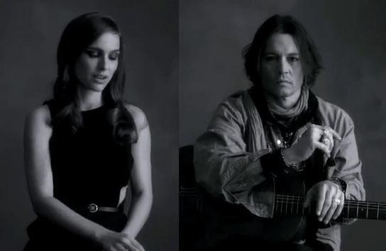 Natalie Portman et Johnny Depp dans le clip "My Valentine" de Paul McCartney. [DR]