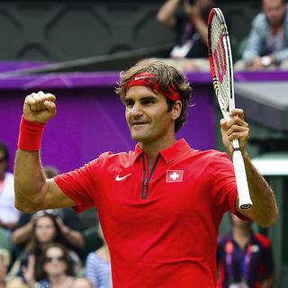 Roger Federer a remporté son premier match des JO de Londres. [Luis Acosta]