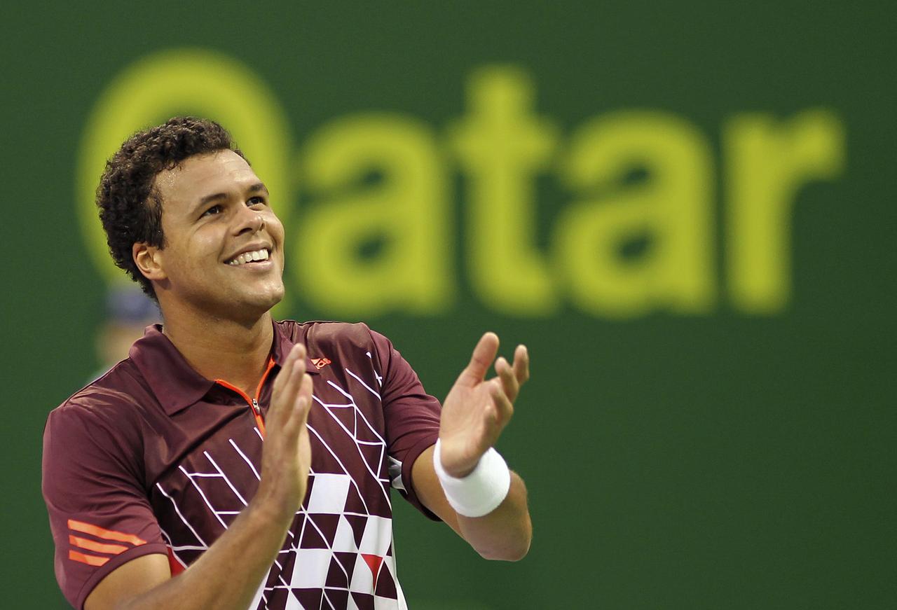 Tsonga aura une grosse opportunité de prendre la mesure de "RF". [REUTERS - Mohammed Dabbous]