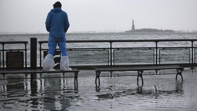 A New York, par endroit, le niveau de l'eau est monté à près d'un mètre. [Andrew Kelly]