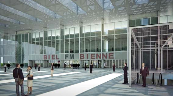 Image de synthèse du projet "Stades de Bienne". [lesstades.ch]