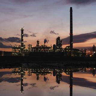 La raffinerie Petroplus de Cressier (NE) début janvier 2012. [Michael Buholzer]