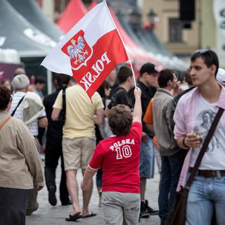 Les fans polonais croient aux chances de leur équipe. [Maciej Kulczynski]