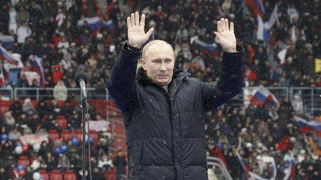 Vladimir Poutine est le favori de la présidentielle russe qui se tient le 4 mars prochain. [Sergei Karpukhin]
