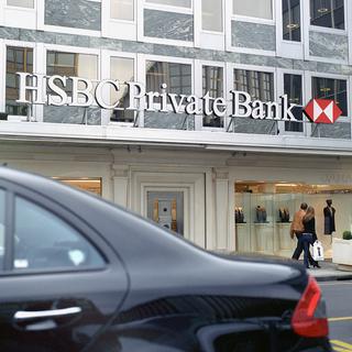 La banque HSBC a Genève aurait été impliquée dans une affaire de blanchiment d'argent de la mafia chinoise en Espagne. [KEYSTONE - Martin Ruetschi]