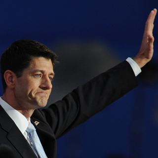 Paul Ryan lors de son discours devant la convention républicaine de Tampa.