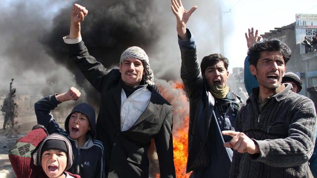 Des manifestations anti-américaines ont eu lieu dans plusieurs villes d'Afghanistans. [S.Sabawoon]