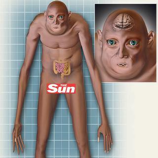 Le journal The Sun a publié une projection du corps humain en l’an 3000. [The Sun - The Sun]