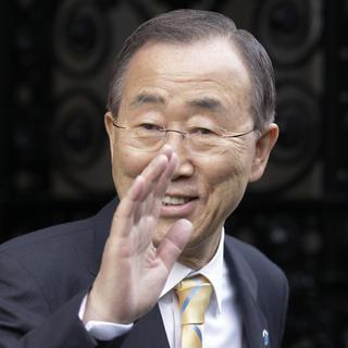 Le secrétaire général de l'ONU Ban ki Moon a parlé d'actes monstrueux commis parfois contre les personnes LGBT. [Keystone - Sang Tan]