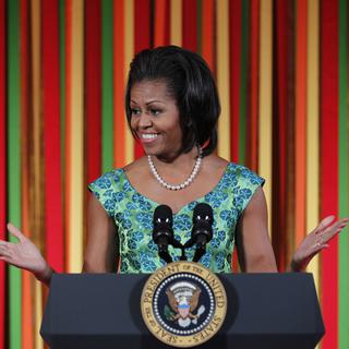 Michelle Obama possède une place très importante dans le dispositif de campagne de Barack Obama. [Pablo Martinez Monsivais]