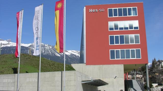 Le bâtiment de la Hes-SO Valais à Sierre.
