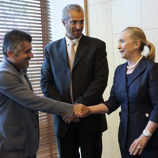 La sécrétaire d'Etat américaine Hillary Clinton a rencontré des activistes syriens à Istamboul. [Jacquelyn Martin]