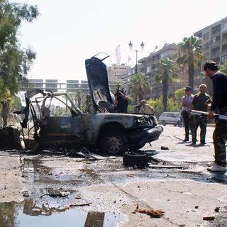 Les attaques, à la bombe notamment, se multiplient à Damas depusi quelques jours. [SANA/AFP]