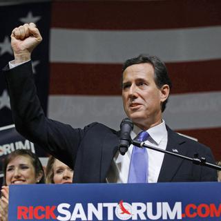 Rick Santorum l'emporte dans trois Etats. [Jim Young]