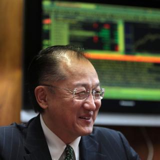 L'Américain d'origine coréenne Jim Yong Kim devrait être élu ce lundi soir à la tête de la Banque Mondiale. [Keystone - Eraldo Peres]