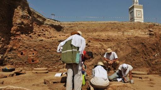 Des fouilles archéologiques sur le site de la Casbah à Alger, le 27 juillet 2009