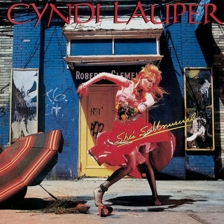 La pochette de l'album "She's So Unusual" de Cyndi Lauper, sorti en 1983. [Portrait Records]