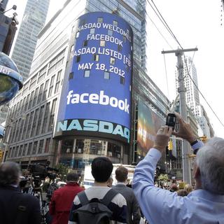Facebook fait son entrée en bourse [Richard Drew]