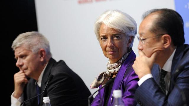 Christine Lagarde a été très critique dans son discours de clôture de l'assemblée du Fonds monétaire international à Tokyo. [Franck Robichon]