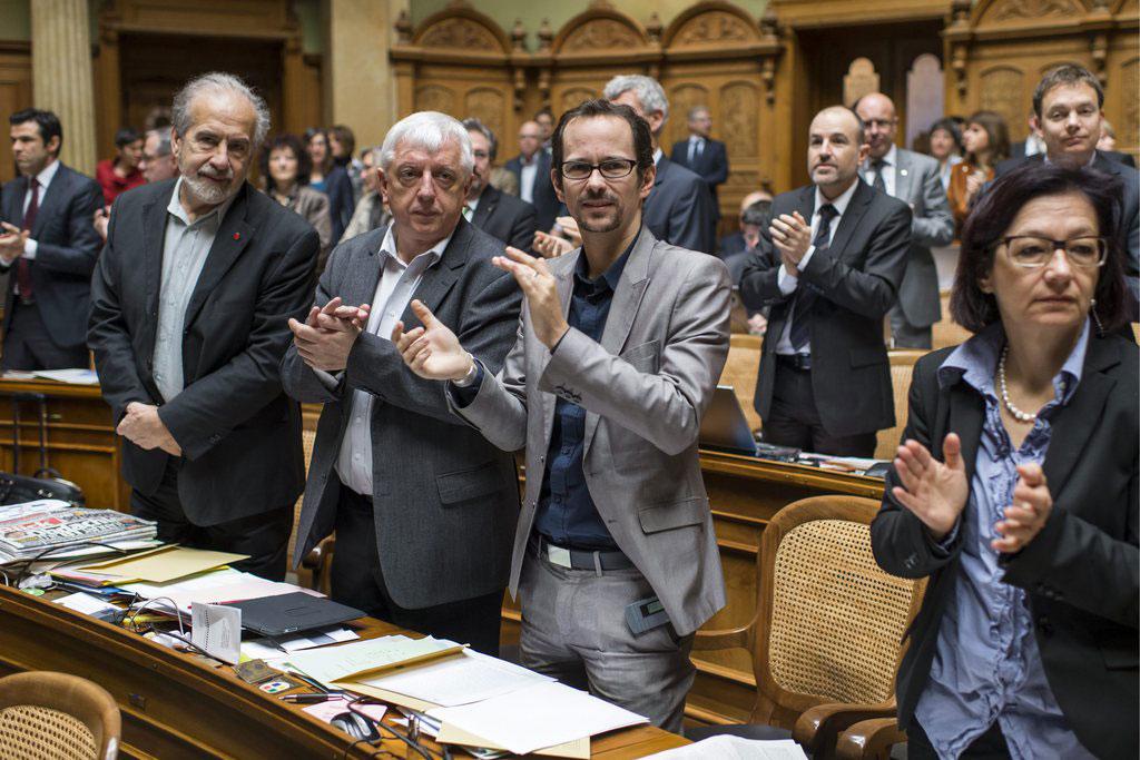 Tous, au Parlement, n'ont pas applaudi l'élection d'Ueli Maurer. [Alessandro della Valle]