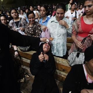Le quartier des chiffonniers au Caire, officiellement appelé Mokattam, est réputé pour son église dans laquelle le Père Samaan pratique l'exorcisme. [Gianluigi Guercia]