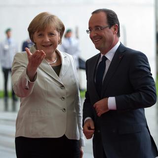 François Hollande et Angela Merkel devront surpasser leurs différences, en particulier sur le thème de la croissance économique. [Maja Hitij]
