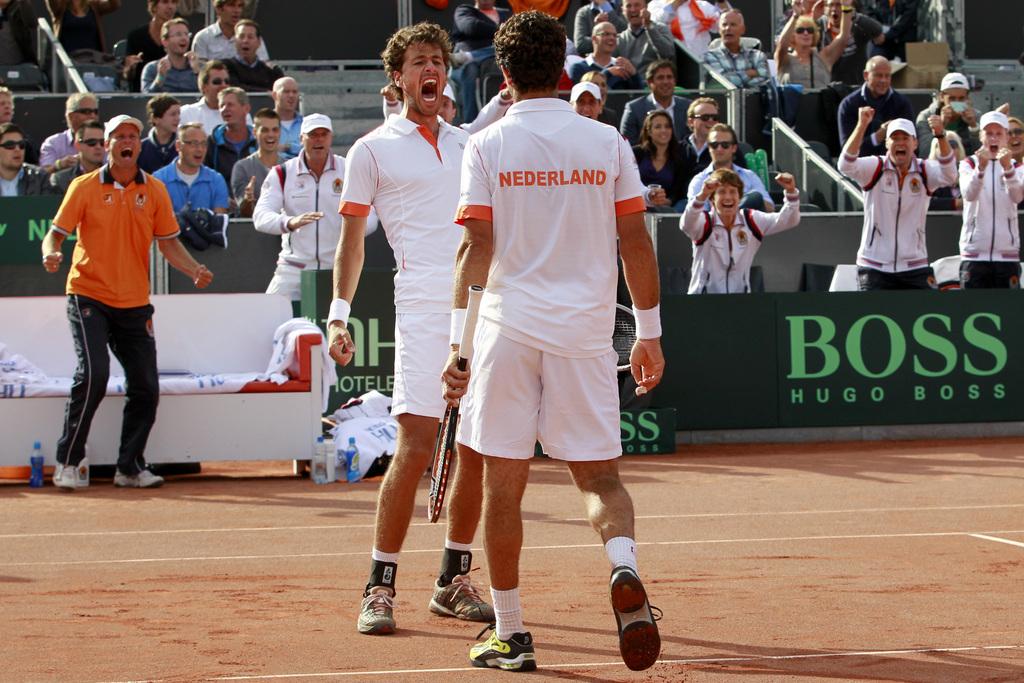 La paire Haase/Rojer a joué un bien mauvais tour aux Suisses. [KEYSTONE - Vincent Jannink]