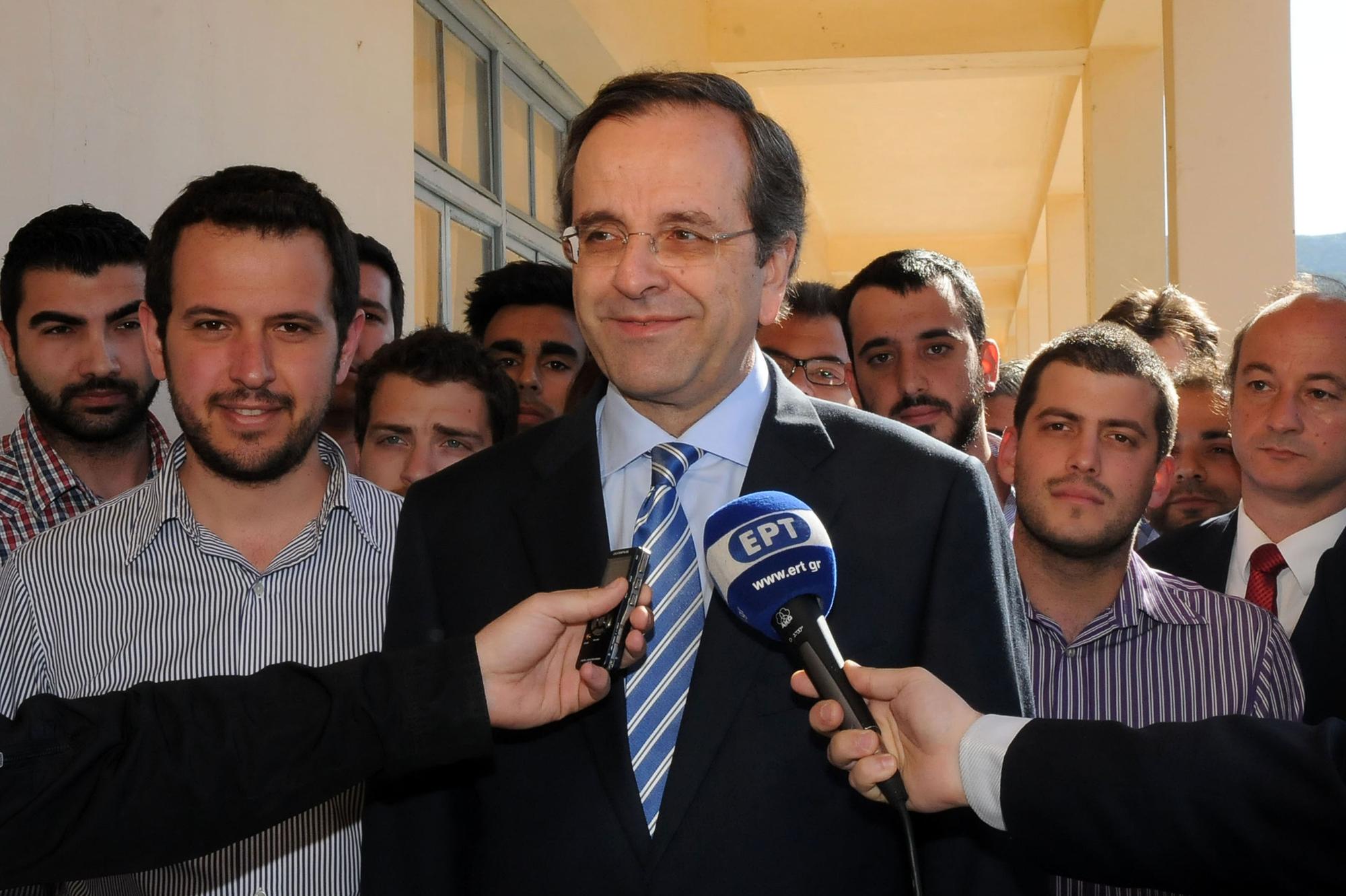 Antonis Samaras, chef de la Nouvelle Démocratie (droite). [AFP - Willy Antoniou]