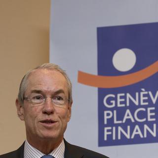 L'enquête annuelle de Genève Place Financière fait apparaître une évolution du bénéfice net "sous pression, mais non dramatique", a affirmé son président Bernard Droux. [Salvatore Di Nolfi]