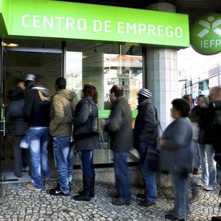 Le Portugal est un des pays particulièrement touché par le chômage, avec un taux de 15%. [MIGUEL A. LOPES]