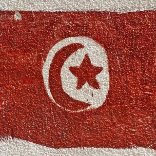 Le drapeau tunisien. [Pavel Savchenkov]