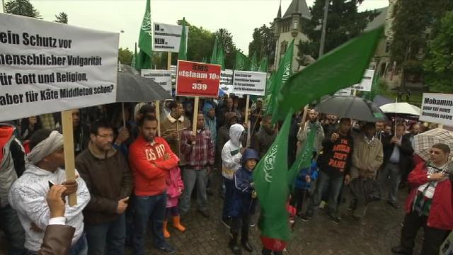 Manifestation de musulmans à Berne.