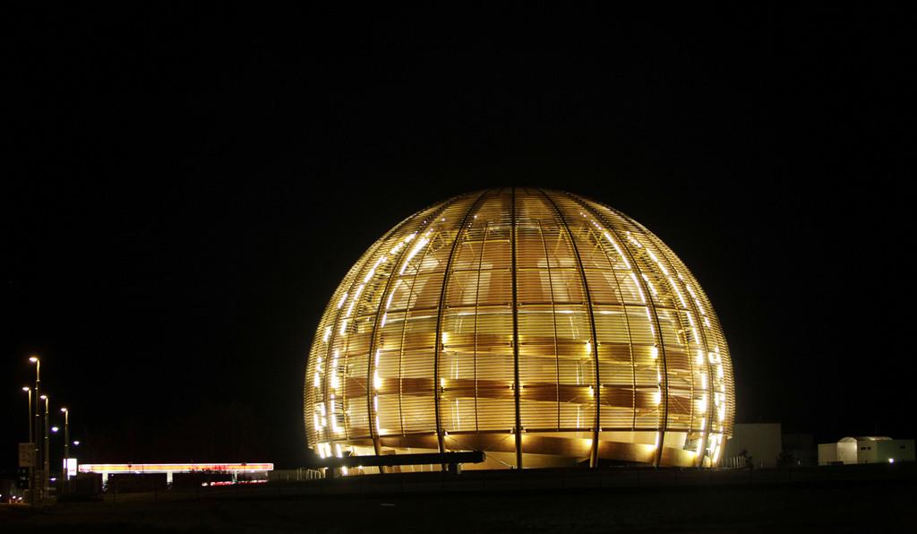 Le Palais de l'équilibre au CERN à Genève. [KEYSTONE - Anja Niedringhaus]