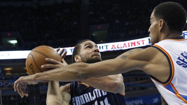 Sefolosha, une fois n'est pas coutume, a marqué presque autant de points que Kevin Durant. [Sue Ogrocki]