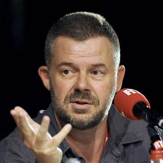 Eric Naulleau dans l'émission "A la bonne heure" (RTL), en septembre 2011. [Philippe Huguen]