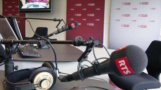 Le studio de RTSinfo à Lausanne. [Alexandre Chatton]