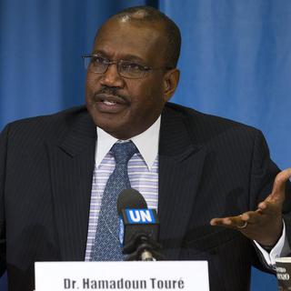 Hamadoun Touré, secrétaire général de l'Union internationale des télécommunications. [Salvatore Di Nolfi]