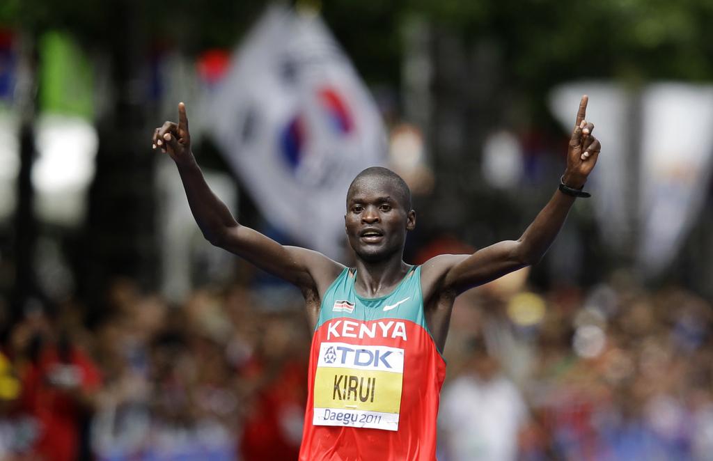 Abel Kirui, double champion du monde, s'annonce comme le grand favori du marathon olympique. [Kevin Frayer]