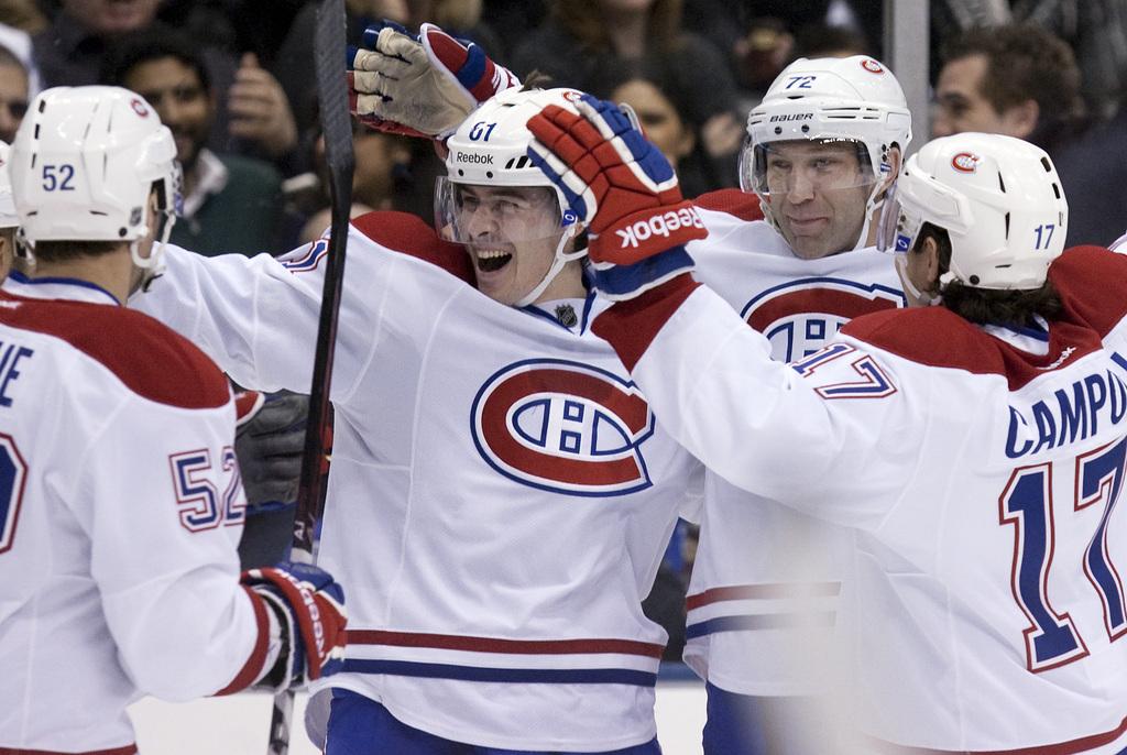 Diaz (au centre) a marqué 3 buts avec Montréal la saison passée. [Chris Young]