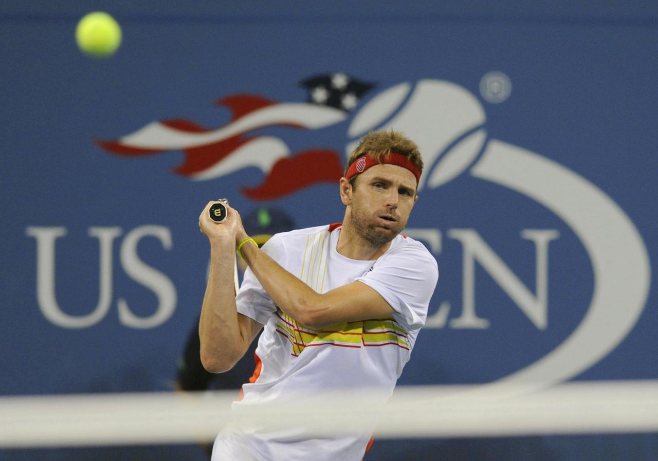 La saison de Mardy Fish est décidément marquée par les problèmes physiques. [Bill Kostroun]