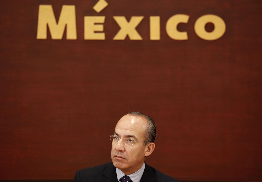 Le président mexicain Felipe Calderon est tenu en échec dans sa guerre contre les narcotrafiquants. [KEYSTONE - Eduardo Verdugo]