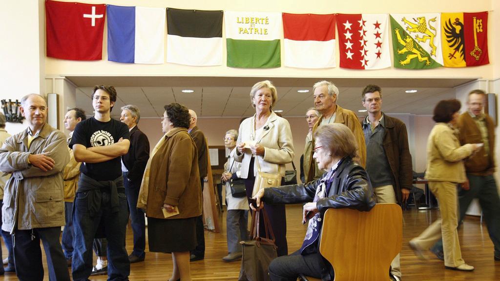 A Lausanne, le bureau de vote était situé à la gare CFF. [Laurent Gilliéron]