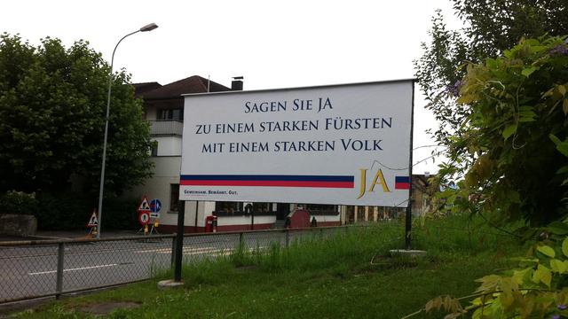 Au Liechtenstein, les citoyens sont appelés aux urnes pour dire s'ils veulent limiter les pouvoirs du Prince héritier. [Rouven Gueissaz]