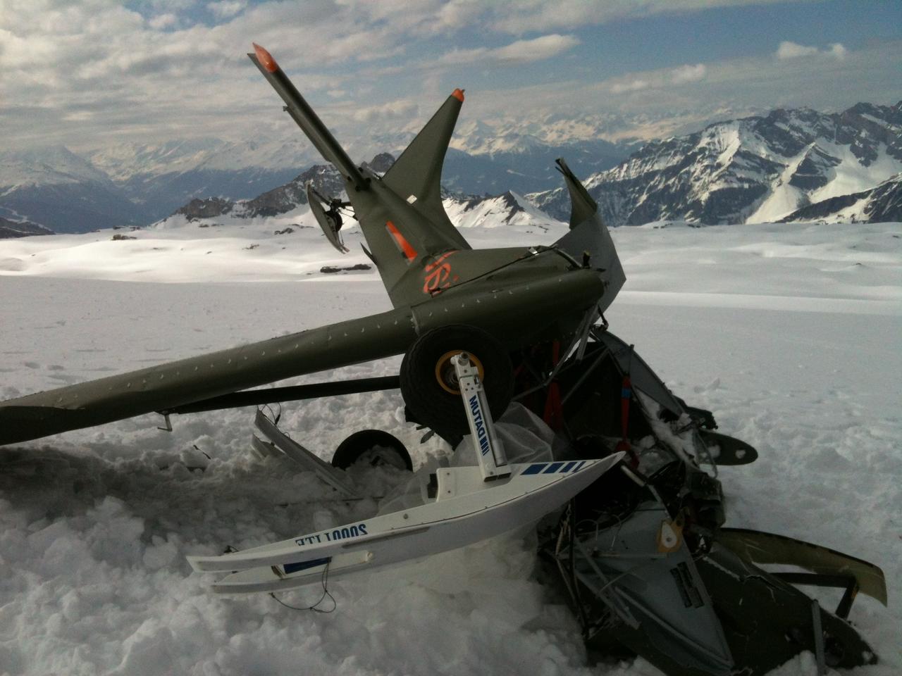 crash, avion, Glacier de Tsanfleuron