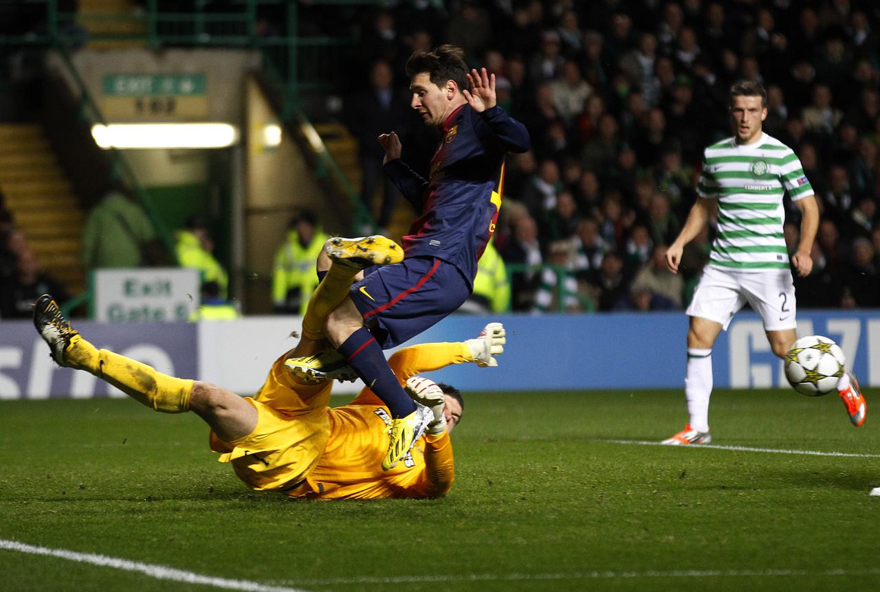 Messi et ses coéquipiers se sont cassés les dents sur la défense écossaise. [REUTERS - David Moir]