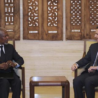 Kofi Annan en face à face avec Bachar al-Assad