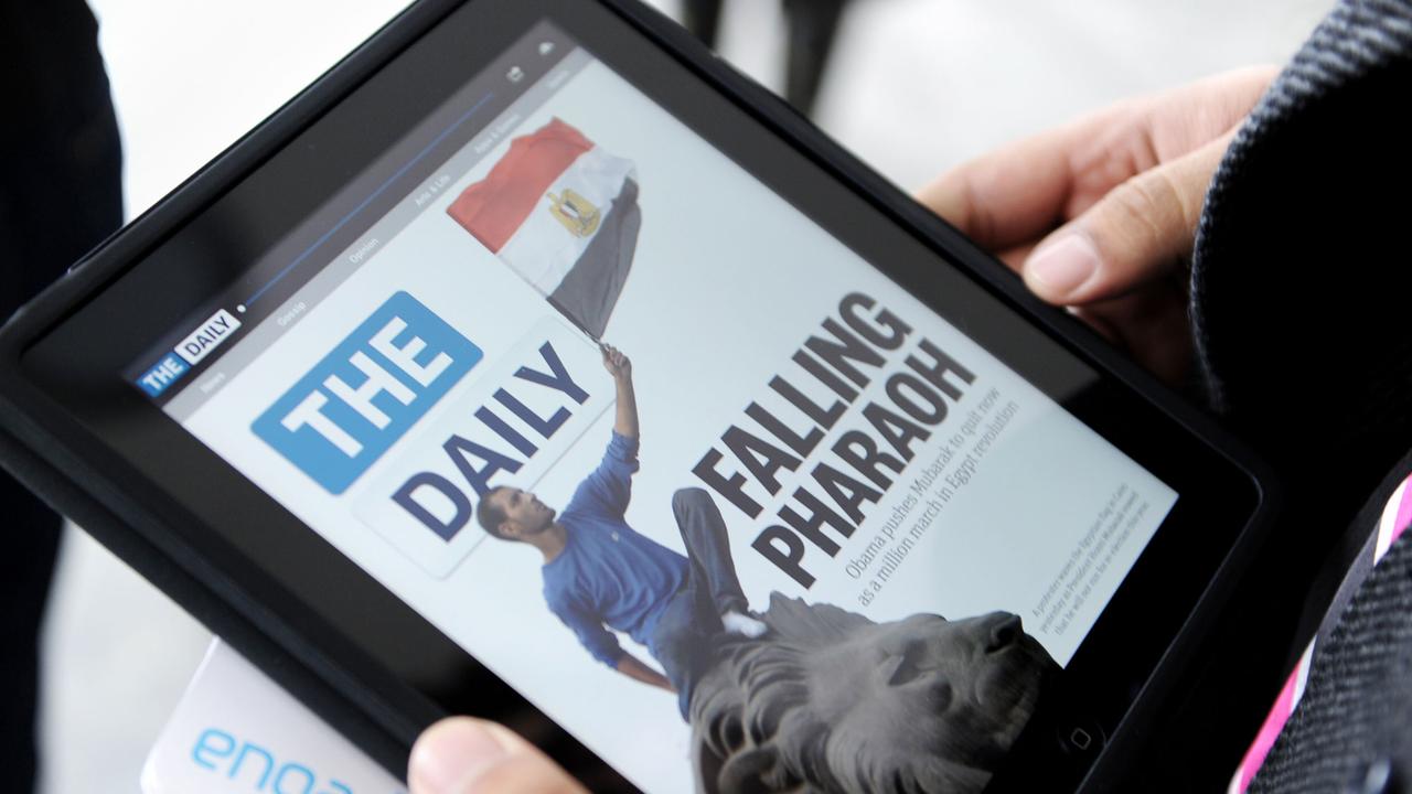 "The Daily" va disparaître des tablettes d'Apple le 15 décembre 2012. [Stan Honda]